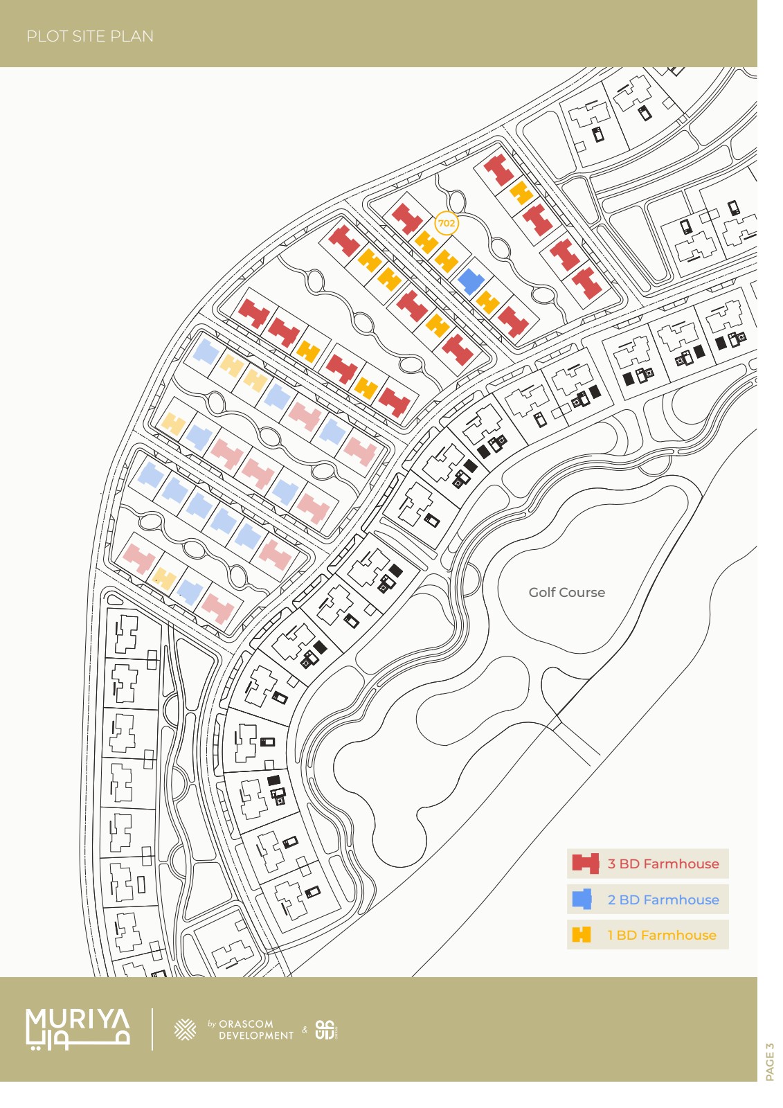 Site plan – 1-bedroom farmhouse Jebel Sifah