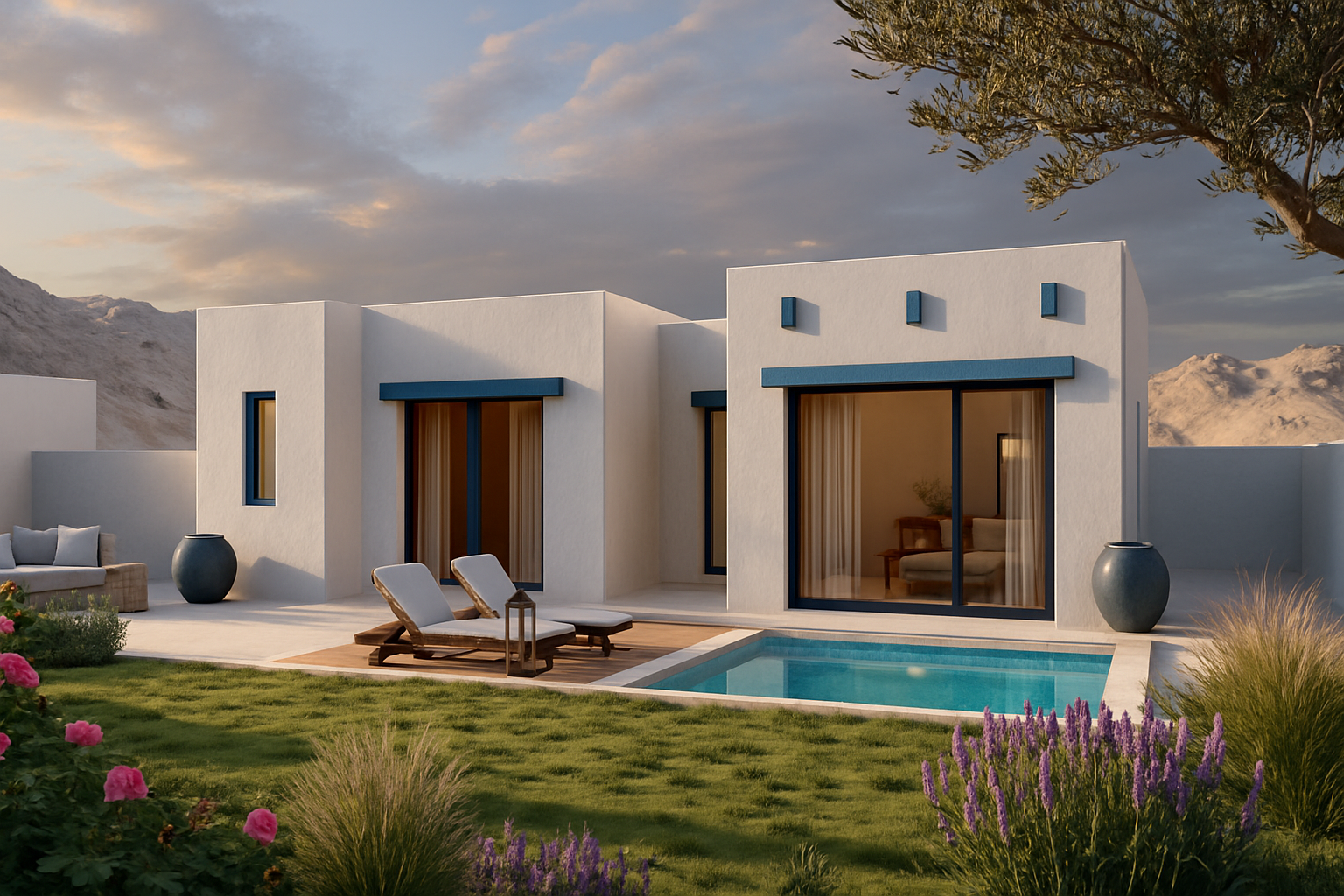 Olive Farms – 3-bedroom farmhouse with pool and garden