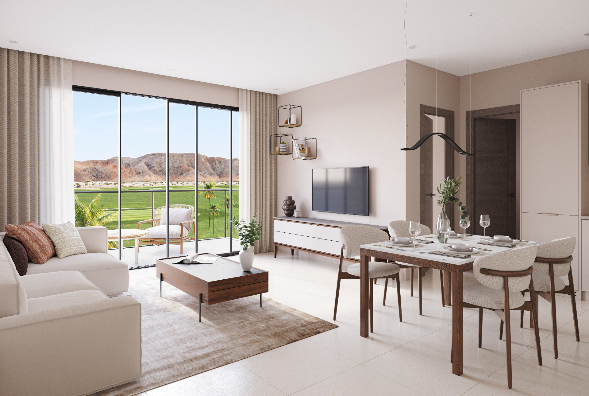 Solaris – living with golf course view