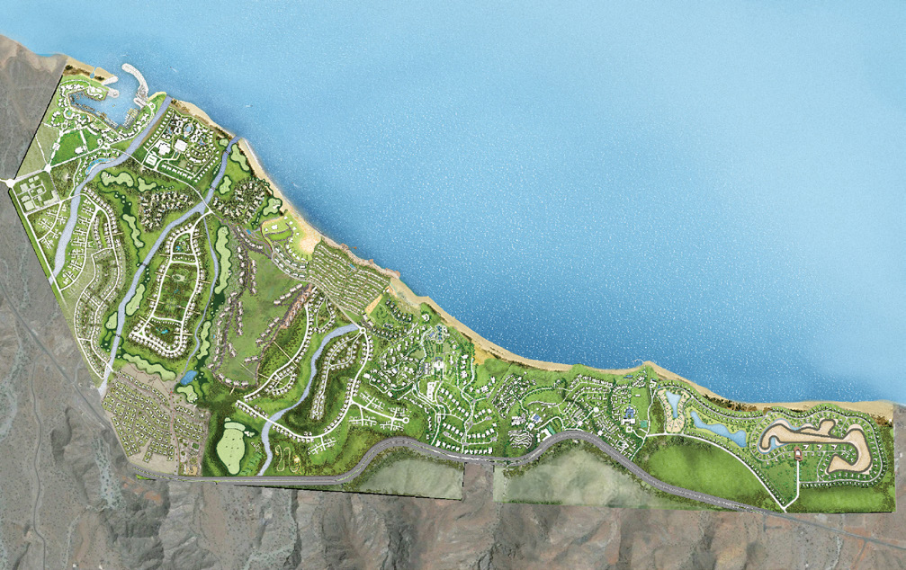 Site plan – 1-bedroom apartment Solaris, Jebel Sifah