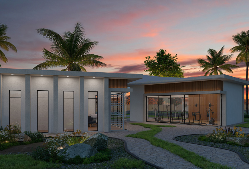 Solaris – wellness spa and fitness center at night