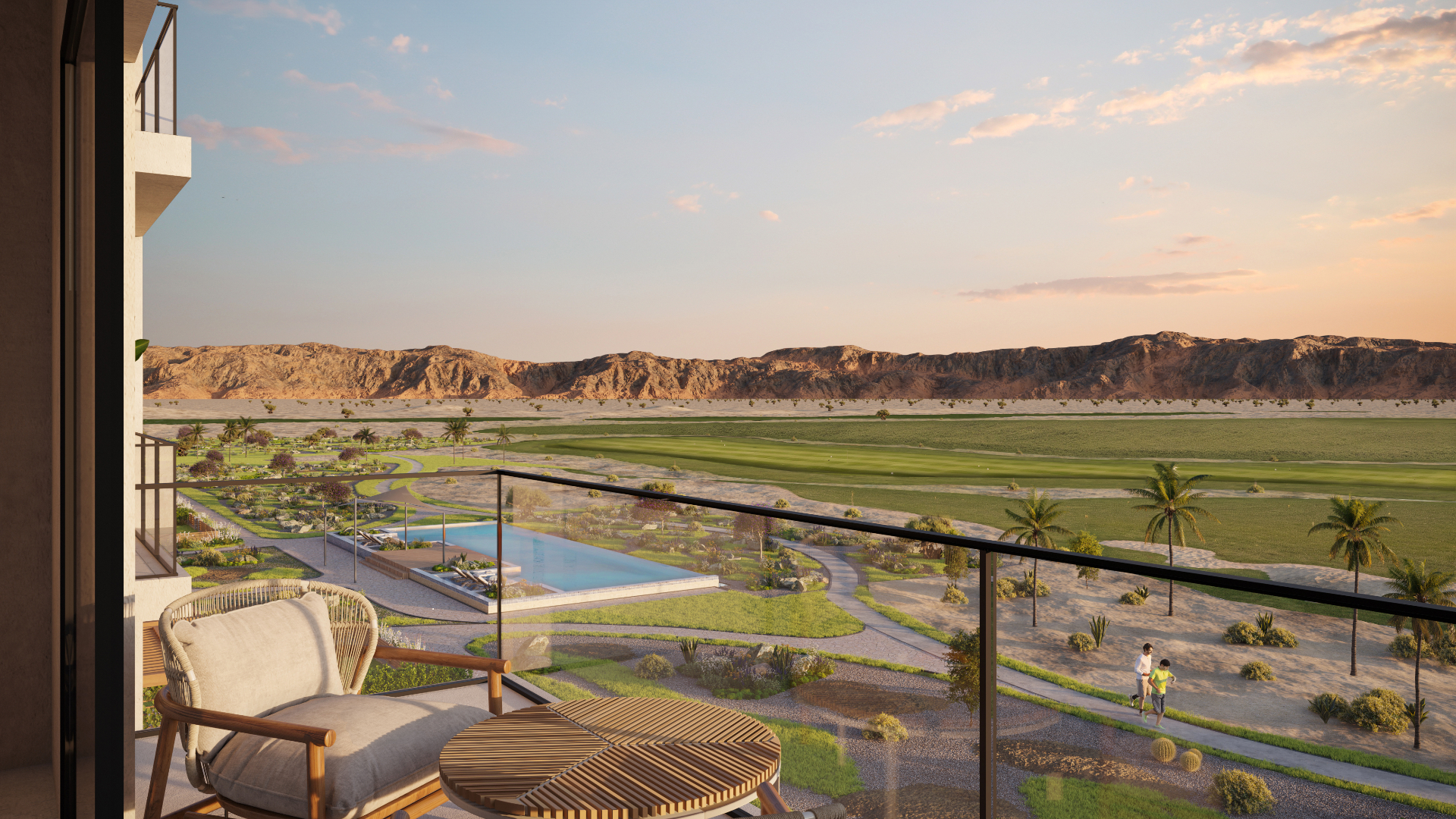 Solaris – balcony with golf course view