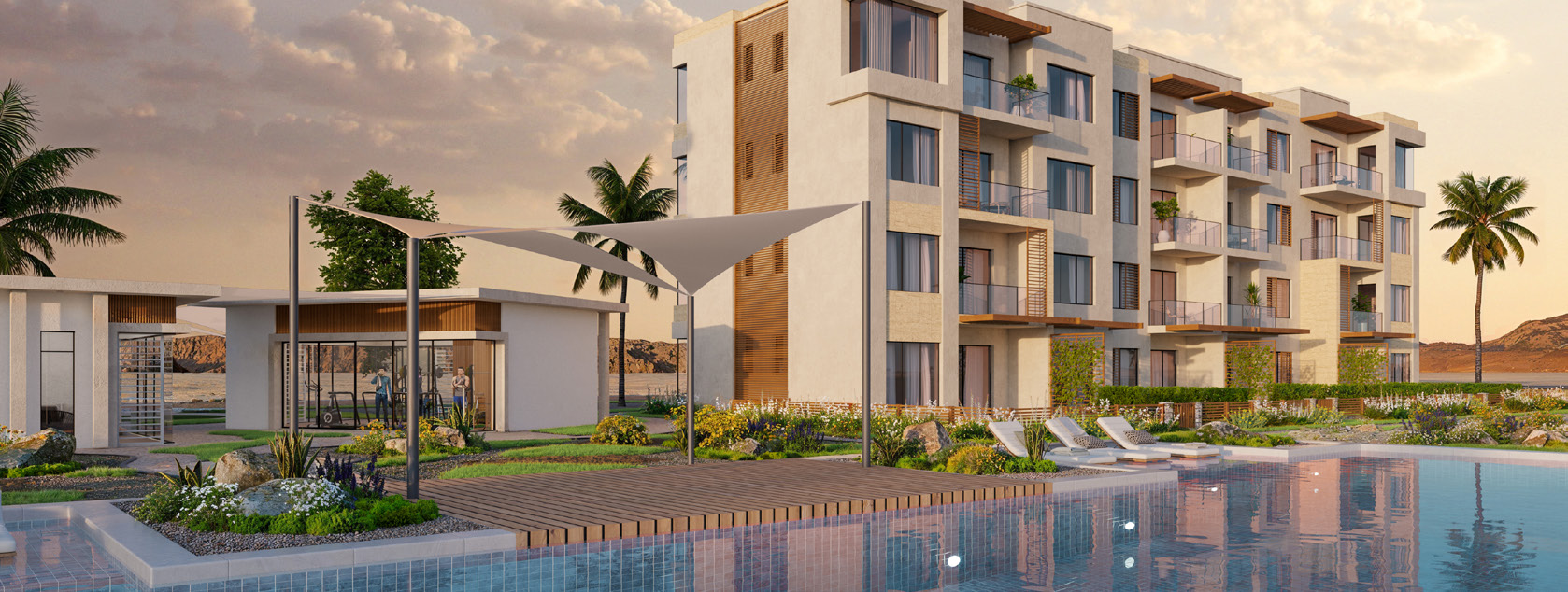 Solaris apartments in Jebel Sifah, Oman